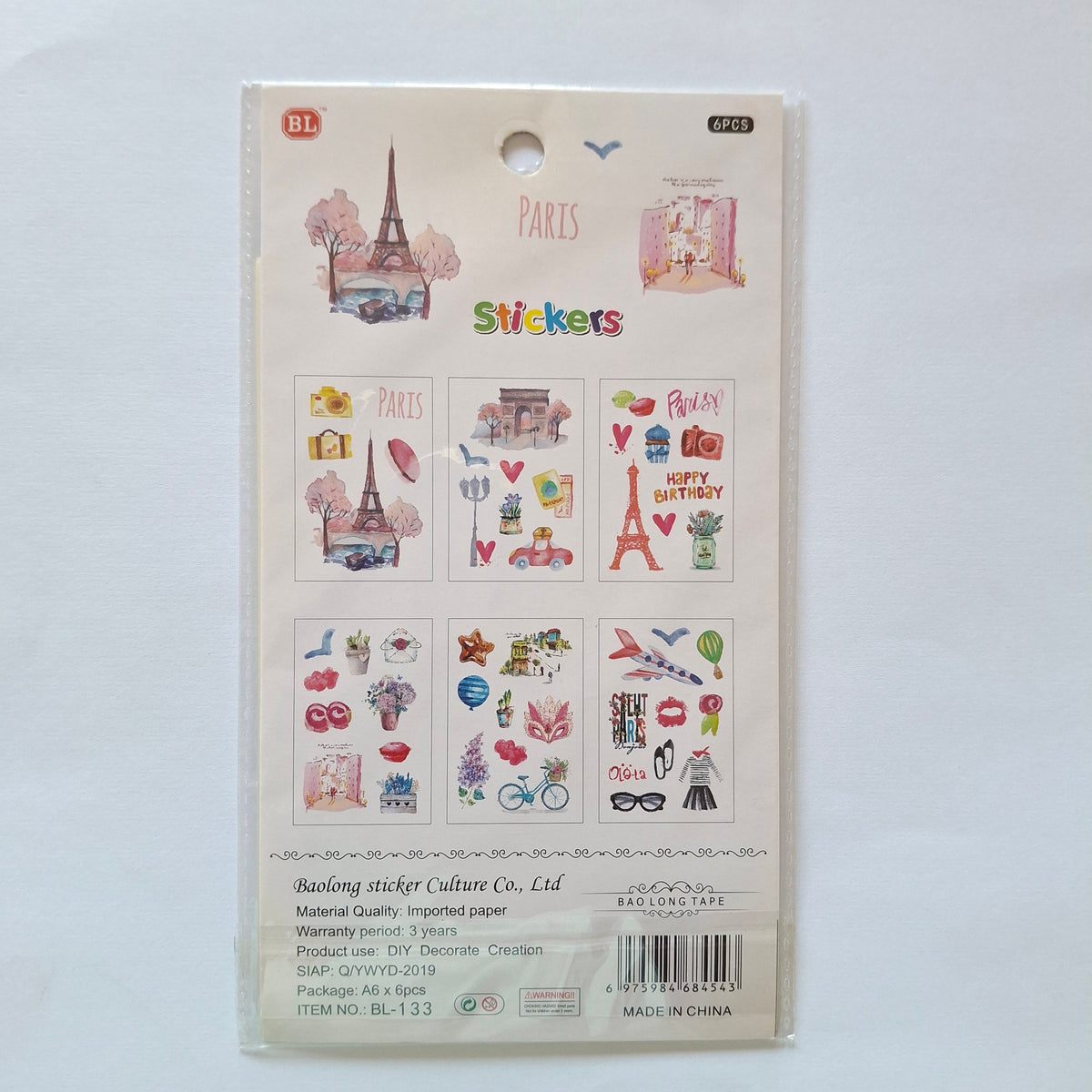 A6 Sticker Sheet