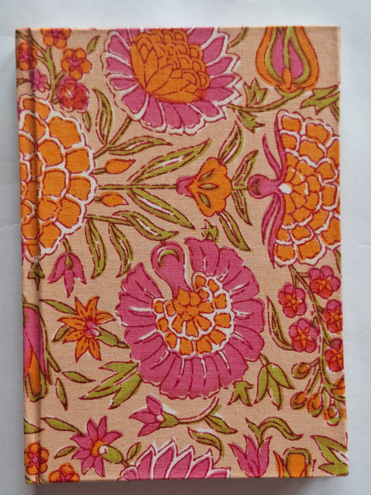 A5 Handmade Fabric Plain Diary – Hardbound Jaipuri Block Print Journal