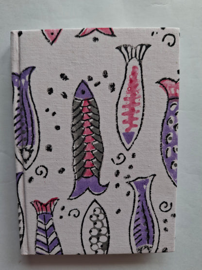 A5 Handmade Fabric Plain Diary – Hardbound Jaipuri Block Print Journal