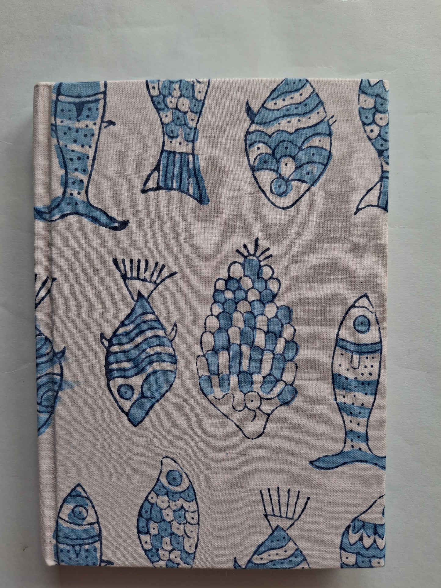 A5 Handmade Fabric Plain Diary – Hardbound Jaipuri Block Print Journal