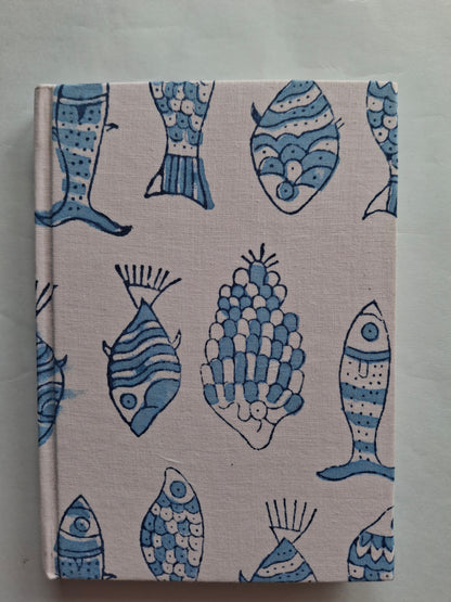 A5 Handmade Fabric Plain Diary – Hardbound Jaipuri Block Print Journal