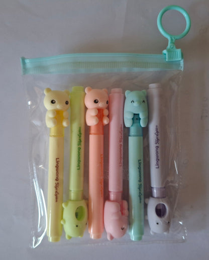 Cute sisters Highlighters (Set of 6)