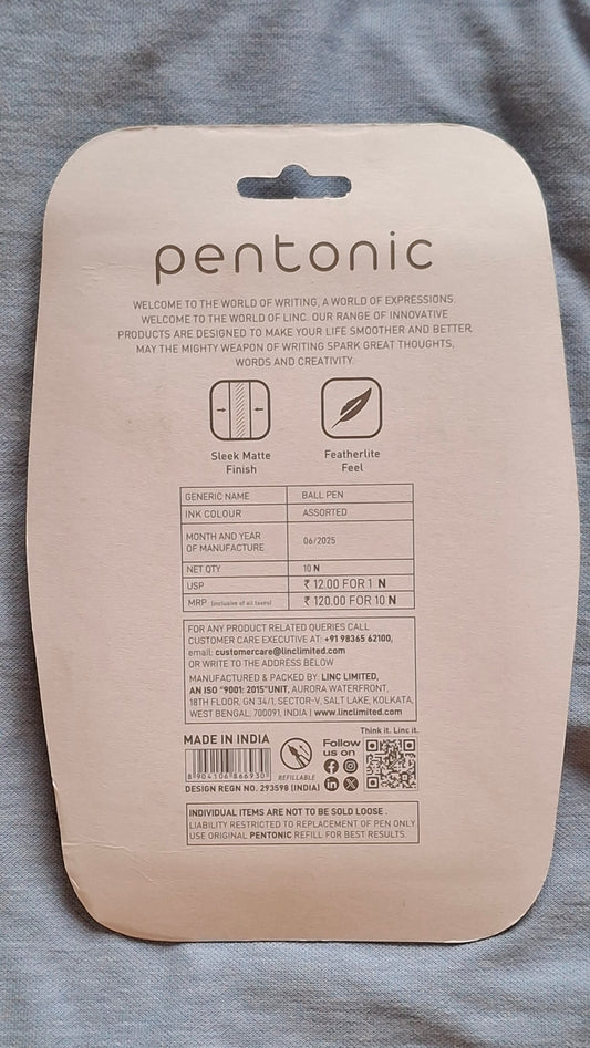 Pentonic  (10 Colorful Ball Pens)
