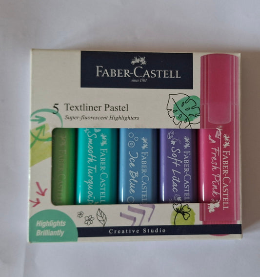 Faber Castell 5 Textlinerpastel Highlighters