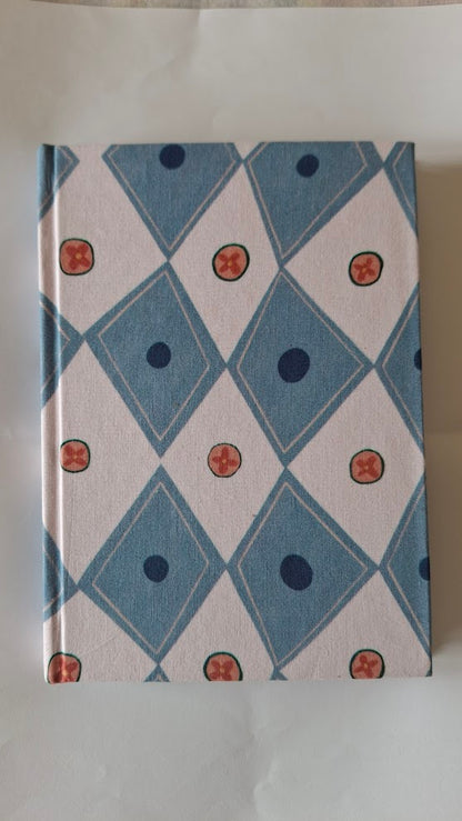 Combo (Blue A5 Fabric Diary + Key Chain Diary)