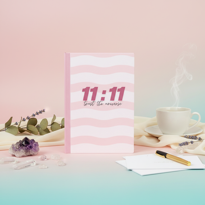 Professional product photo of 11:11 Trust the Universe diary
