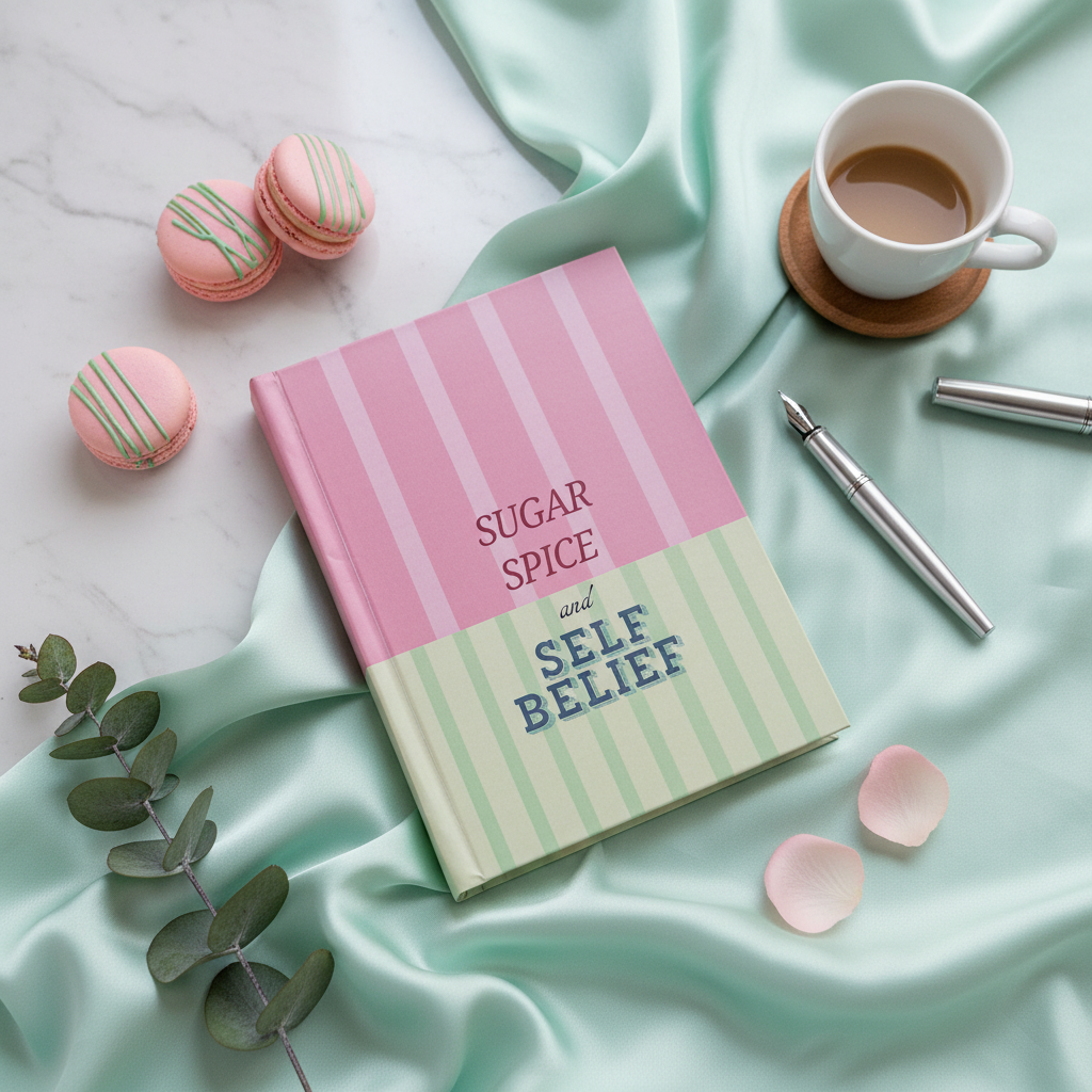 HardBound Journal Sugar Spice and Self Belief Front Cover