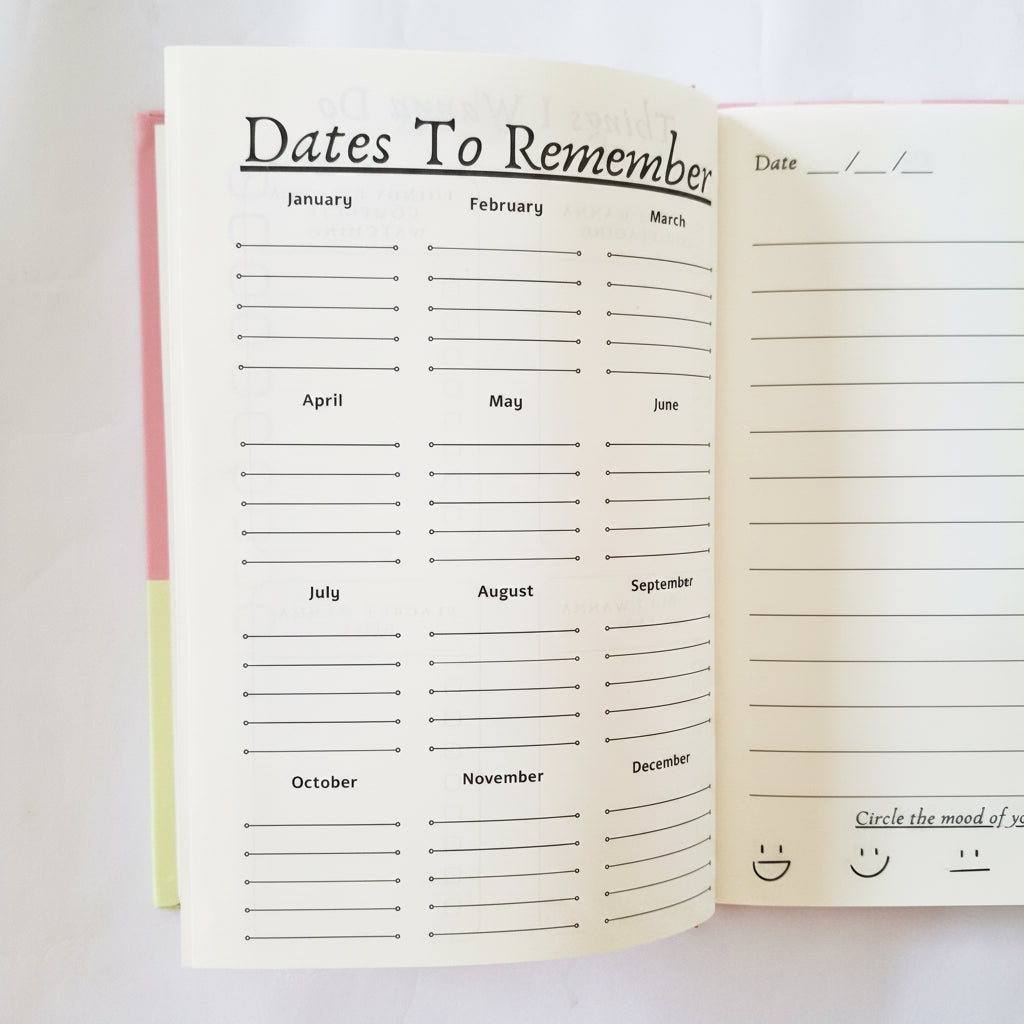 A5 Hardbound Journal - Sugar Spice and Self Belief Diary (120 Pages)