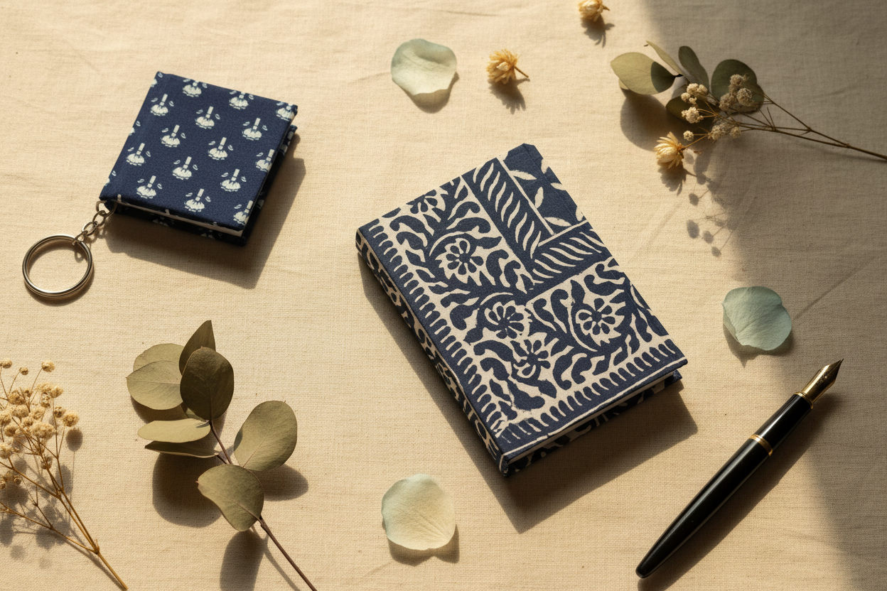 Professional Product Photo - Navy Blue Diary Collection