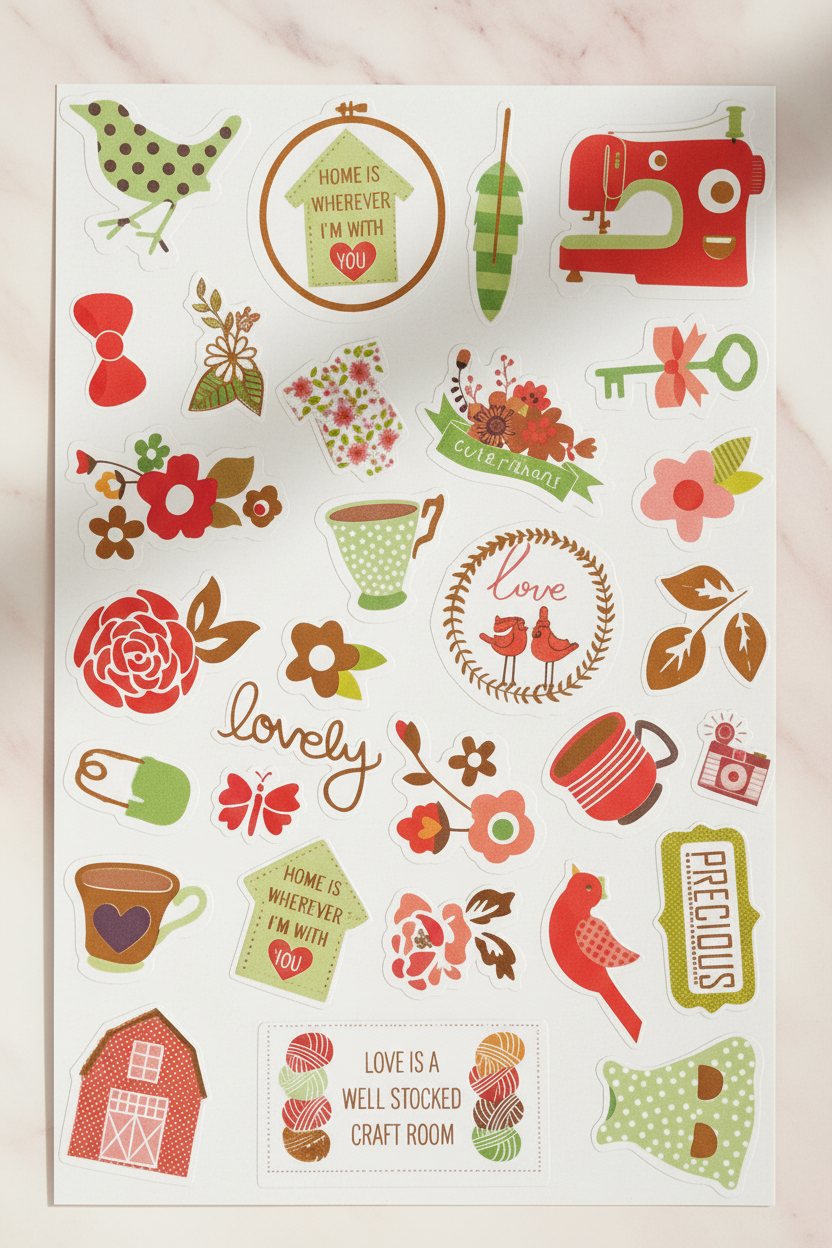Decoration or Journal  or scrapbook stickers