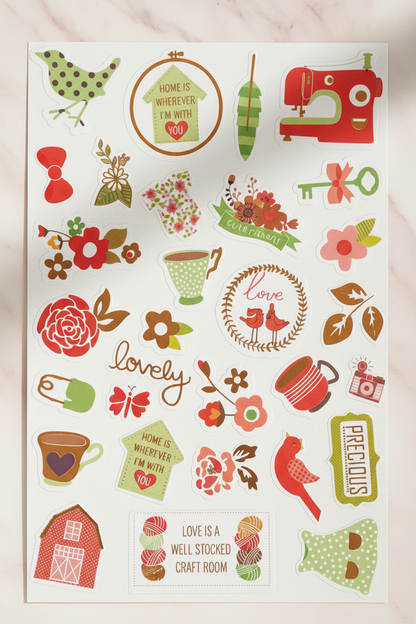 Decoration or Journal  or scrapbook stickers