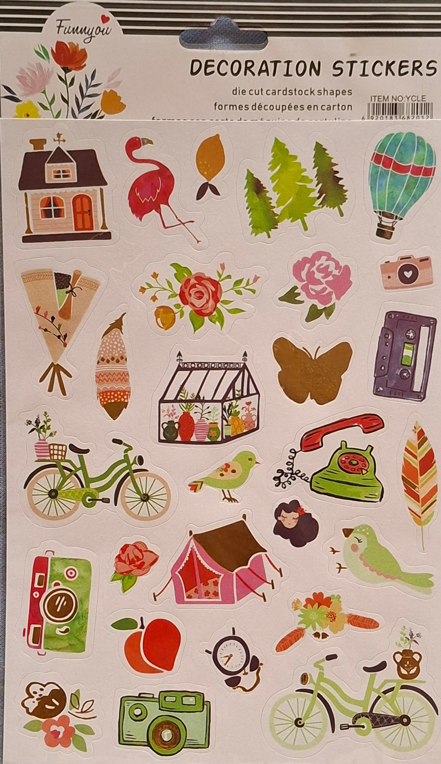 Journal Decoration or Scrapbook Stickers