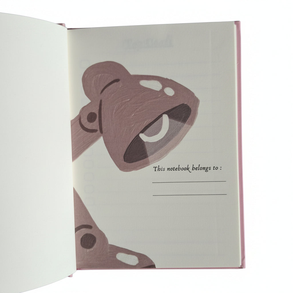 Hardound_Journal_Laughing_Medicine_Belong To_Page inside view