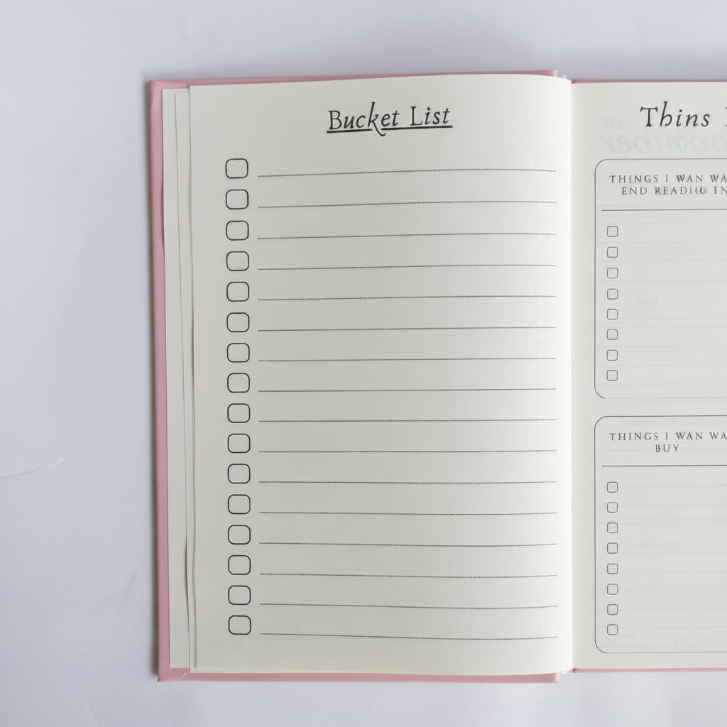Hardound_Journal_Laughing_Medicine_Bucket List_Page Inside view