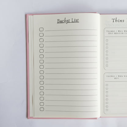 Hardound_Journal_Laughing_Medicine_Bucket List_Page Inside view