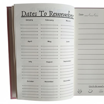 Hardound_Journal_Laughing_Medicine_Dates To Remember_Page