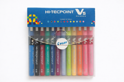 Pilot Hi-Techpoint V5 Rainbow (12 Colorful Gel Pens)