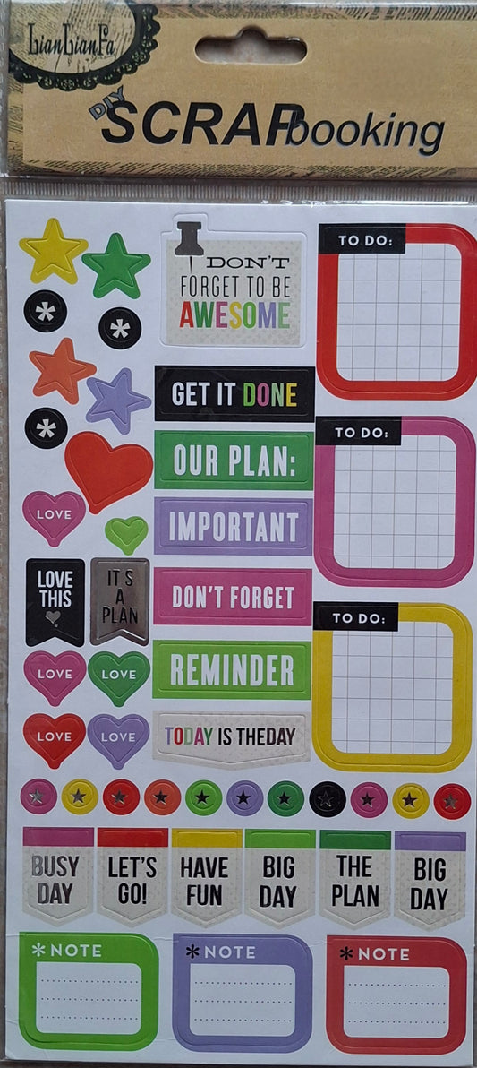 Journaling or scrapbook Stickers