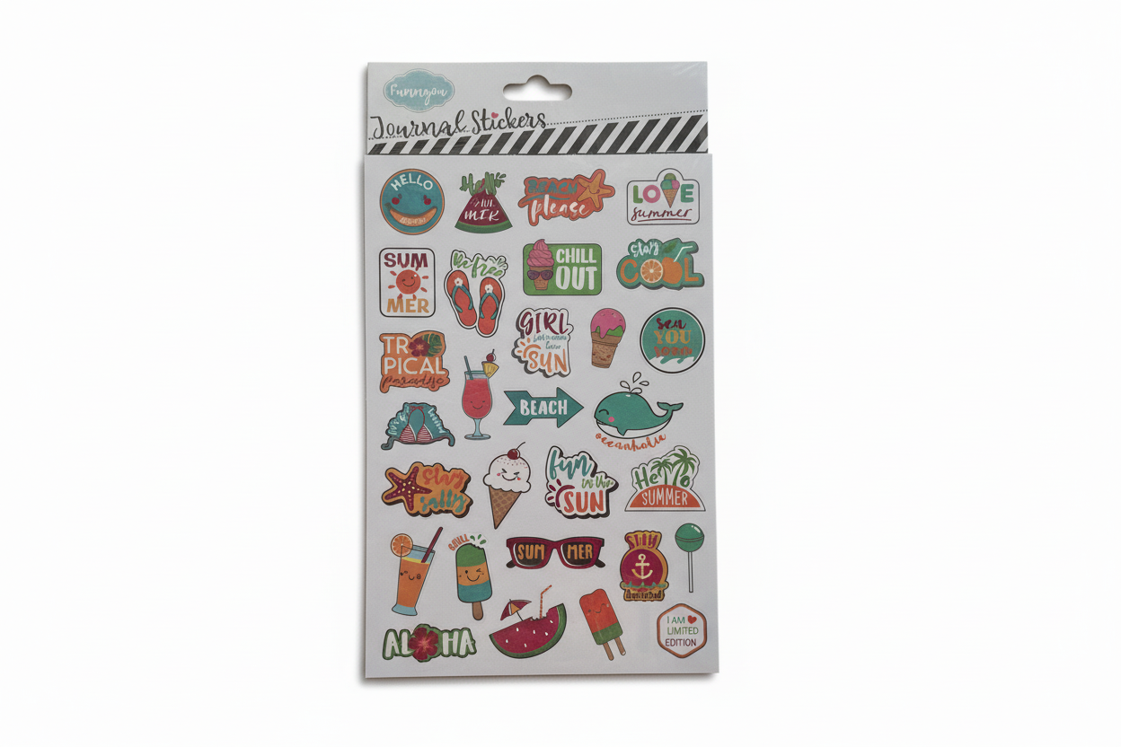 Journal or scrapbook stickers