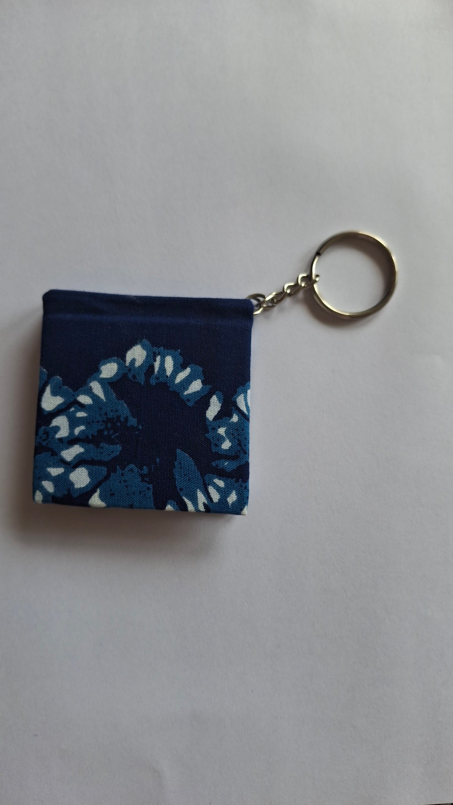 Pocket Size Keychain Diary – Handmade Fabric Mini Journal