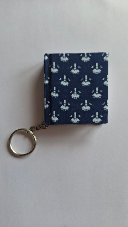 Combo (Dark Blue A5 Fabric Diary + Key Chain Diary)