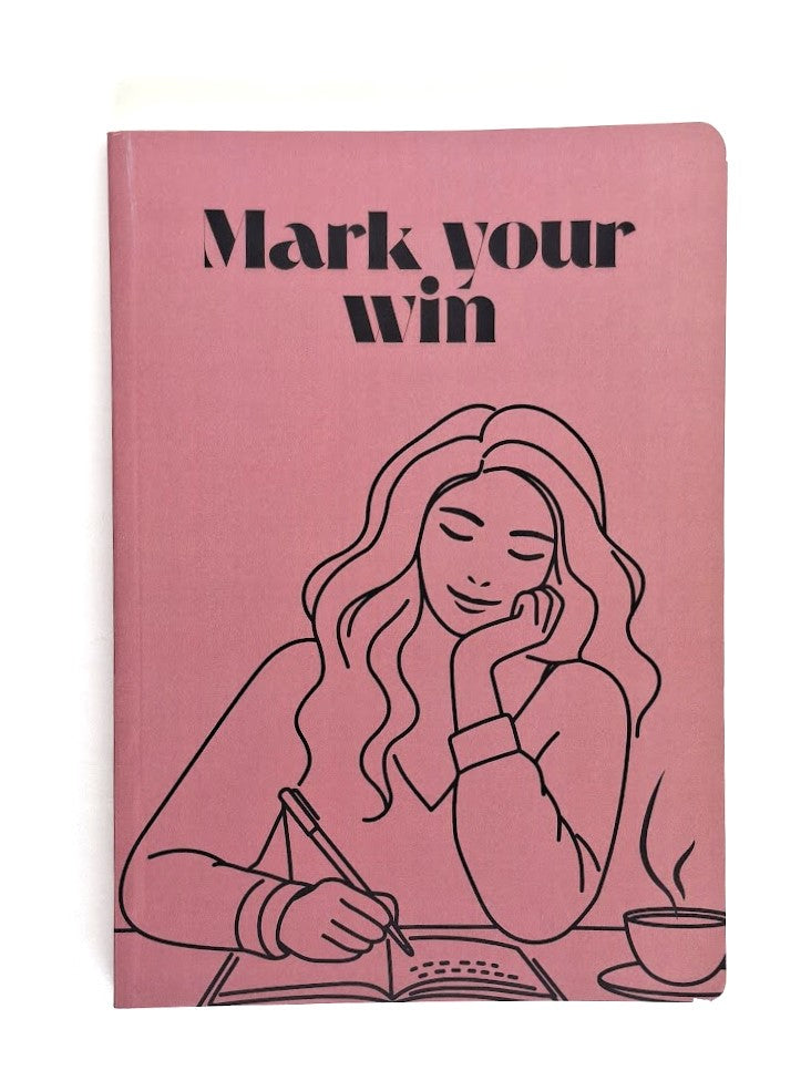 A5 Softbound Diary - Mark Your Win Premium Plain Notebook