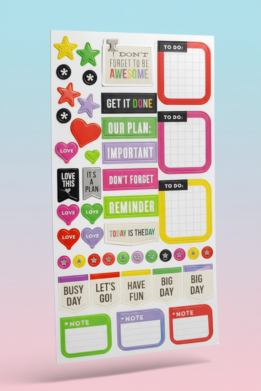 Journaling or Scrap Book Stickers