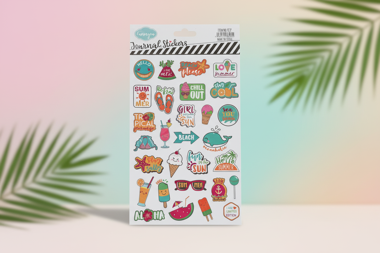 Journal or scrapbook stickers