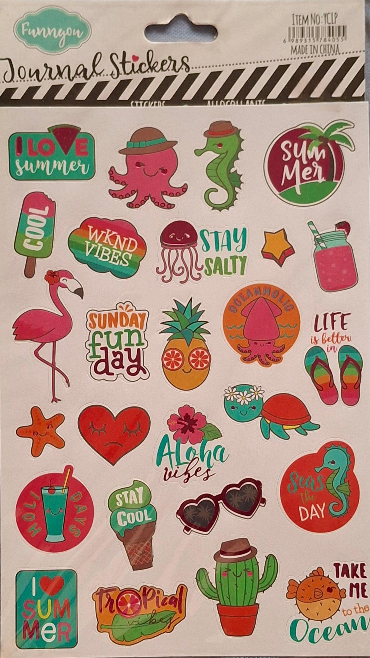 Journal or scrapbook stickers