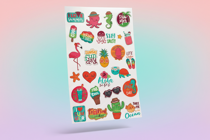 Journal or scrapbook stickers