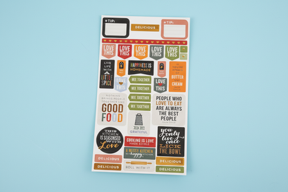 Journal or scrapbook stickers