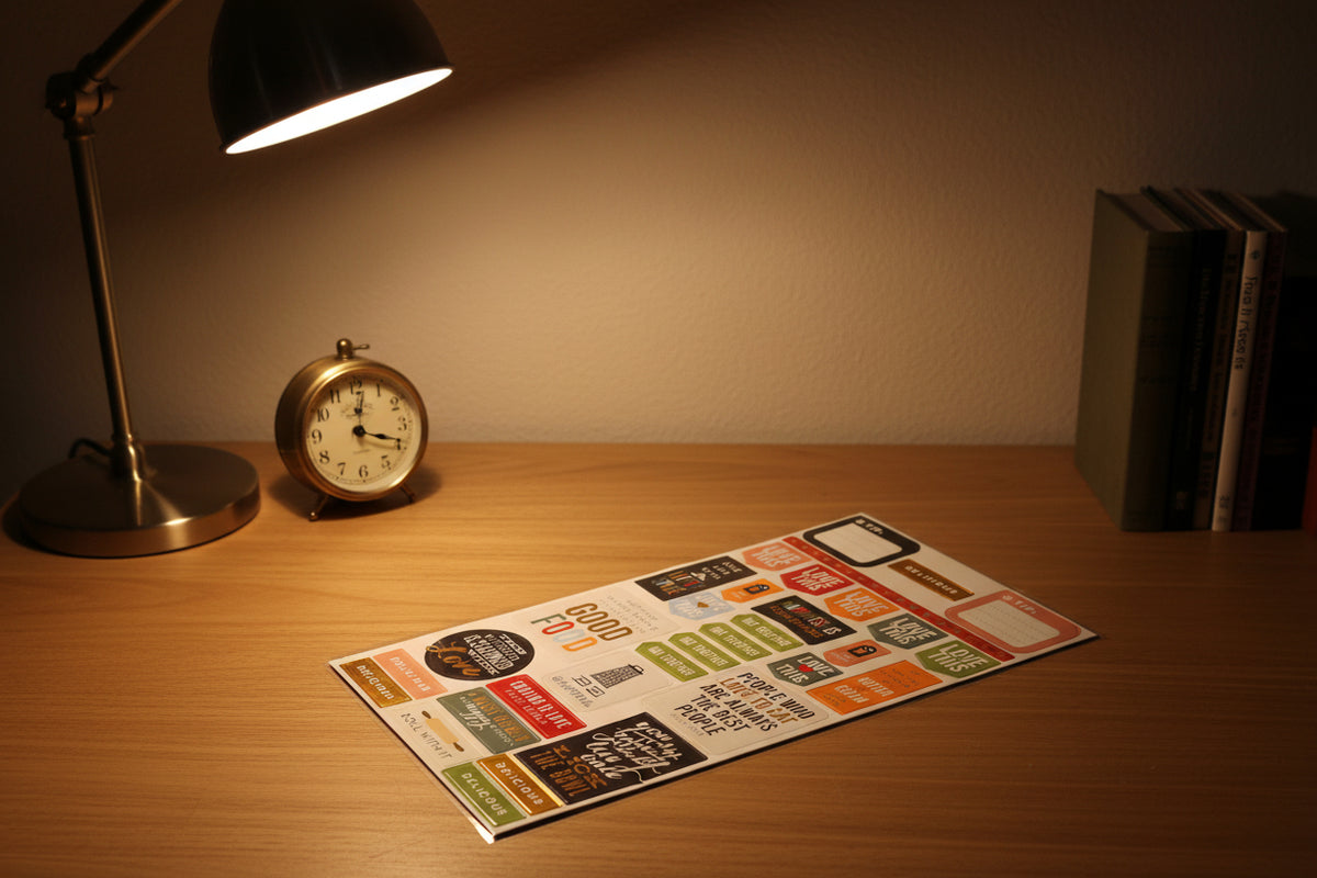 Journal or scrapbook stickers