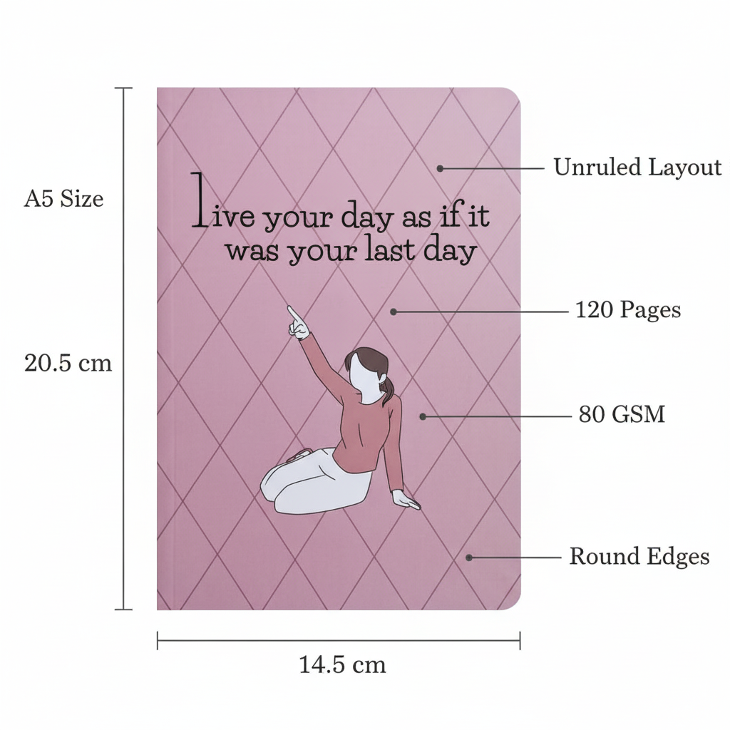 Live Your Day Diary – Dimensions & Specs