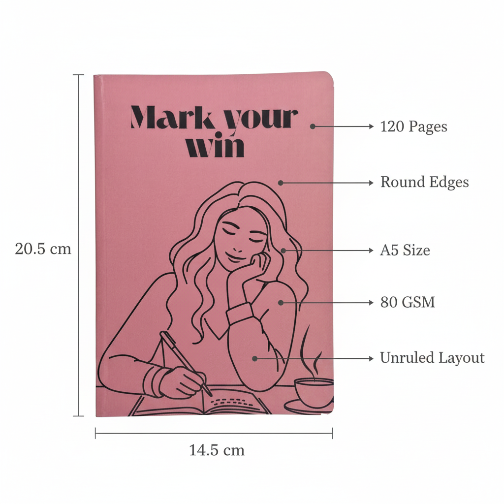 Mark Your Win Diary – Dimensions & Specs