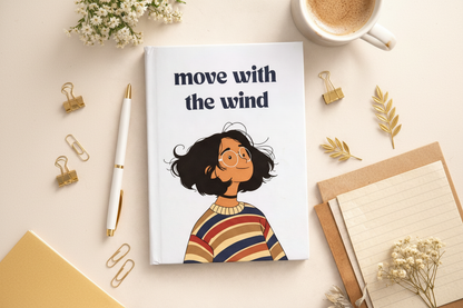 Professional product photo of Move With The Wind diary