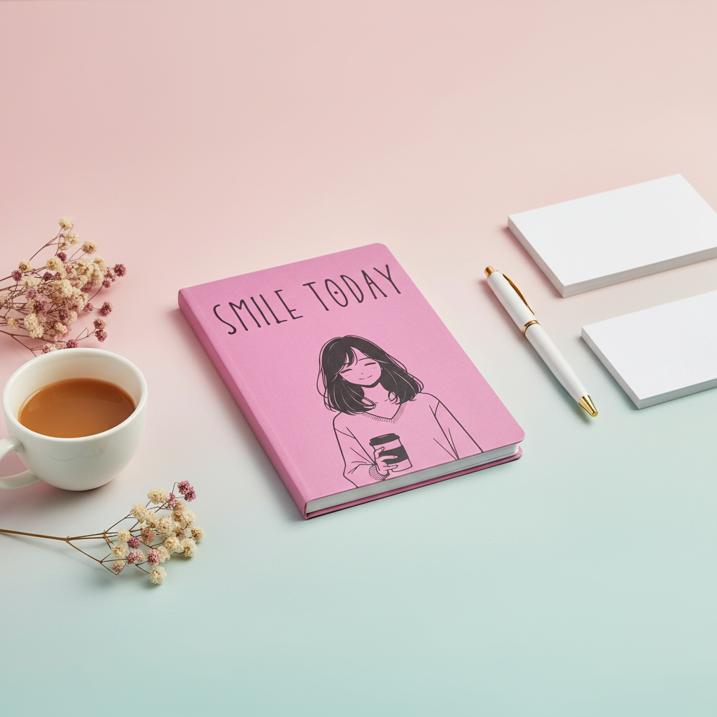 Professional product photo of Smile Today diary