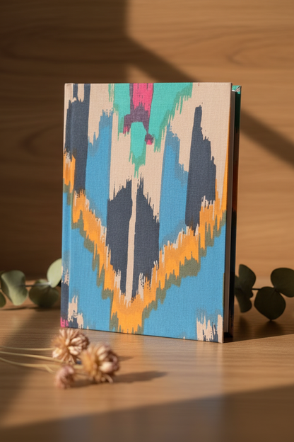 Professional Standing Product Photo - Handmade Fabric Diary