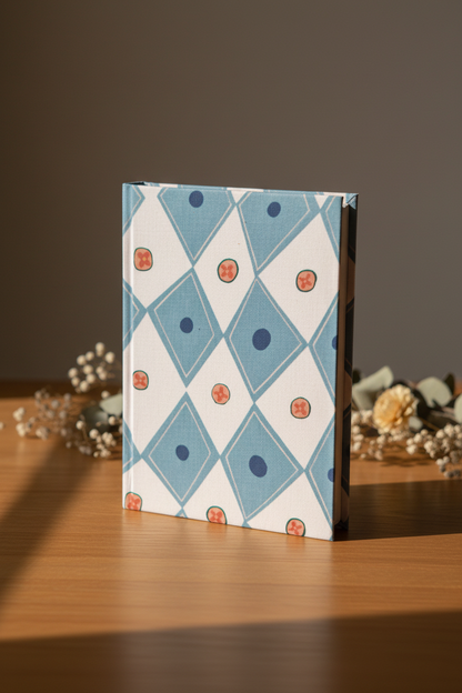 Professional Standing Product Photo - Handmade Fabric Diary