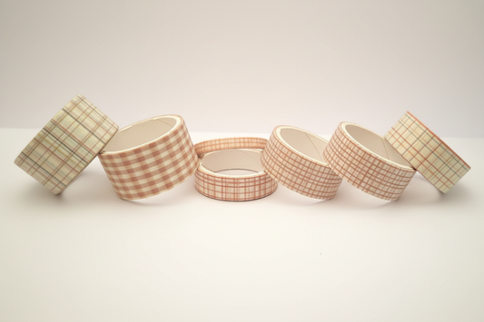Washi tapes aligned in same direction